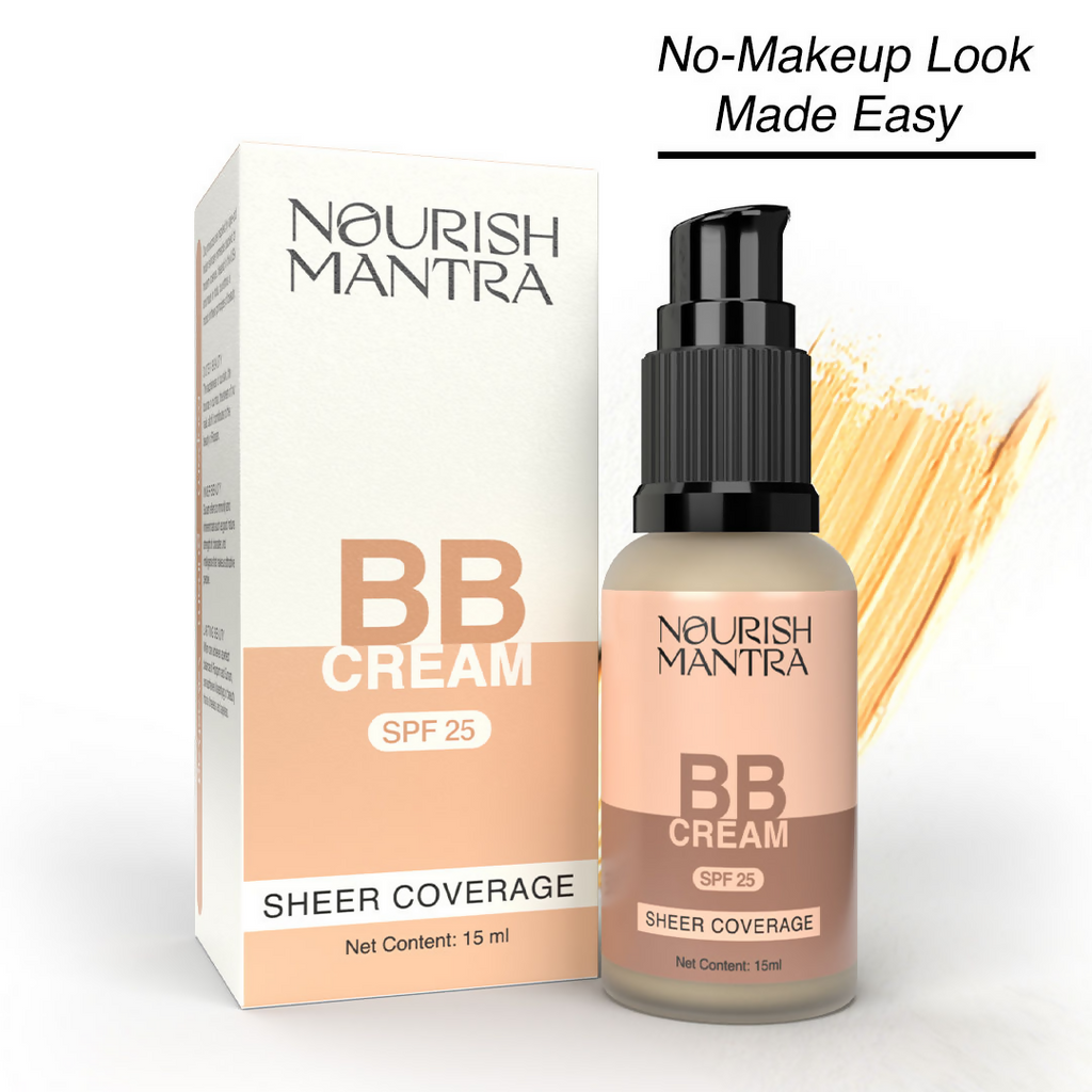Nourish Mantra BB Cream with SPF 25 with SPF for Long-lasting, Even Coverage | Grocsy