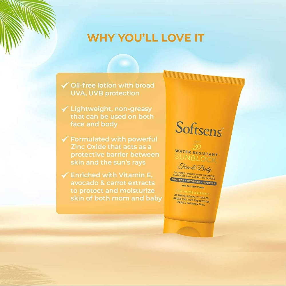 Softsens Water Resistant Sunblock | Grocsy