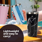 SOLARA Tumbler with lid and Straw | Grocsy