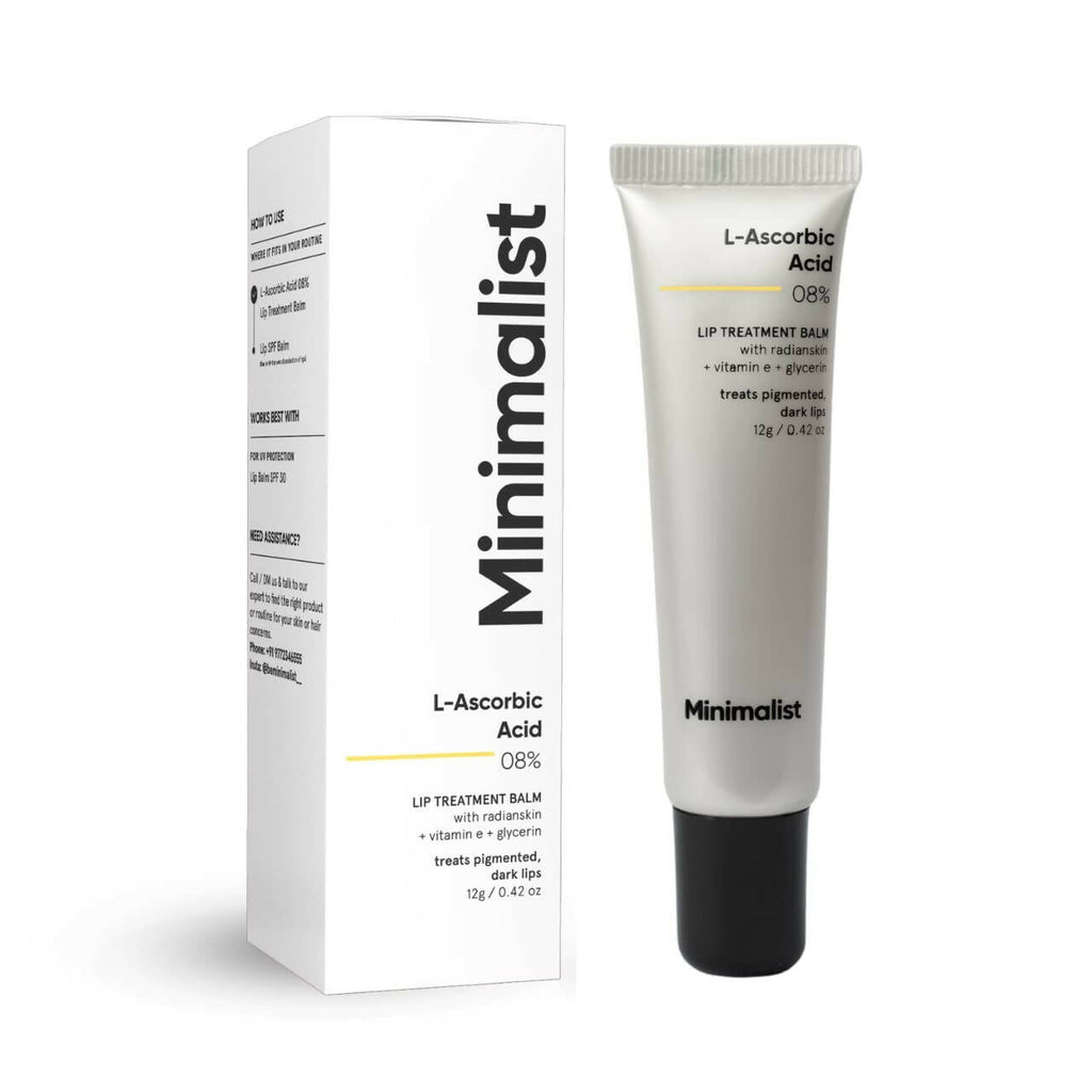 Minimalist 8% L-Ascorbic Acid Lip Treatment Balm | Grocsy