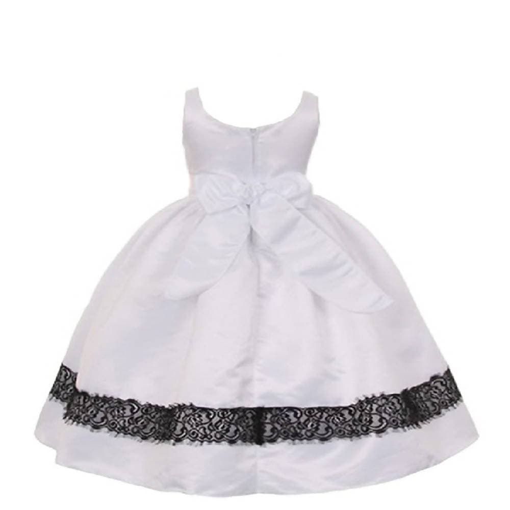 Asmaani Baby Girl's Off-White Colour Satin A-Line Maxi Full Length Dress (AS-DRESS-22154) | Grocsy