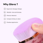 Gleva Foundation Makeup Brush Crystal Purple | Grocsy