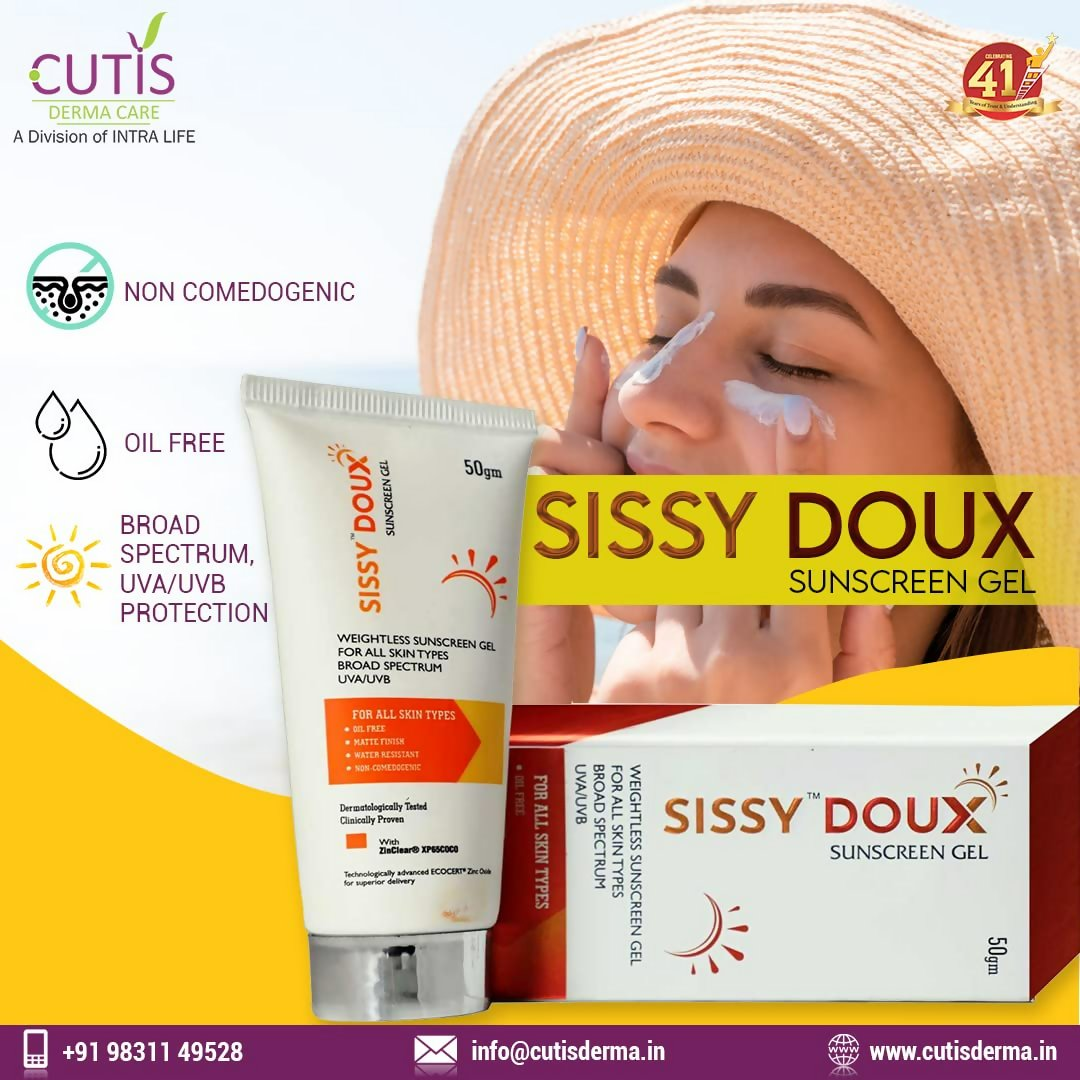 Rotex Cutis Sissy Doux Sunscreen Gel SPF 50 PA++++ | Grocsy