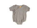Sunshine Baby Cute Organic Muslin Cotton Kimono Rompers For Babies - Grey | Grocsy