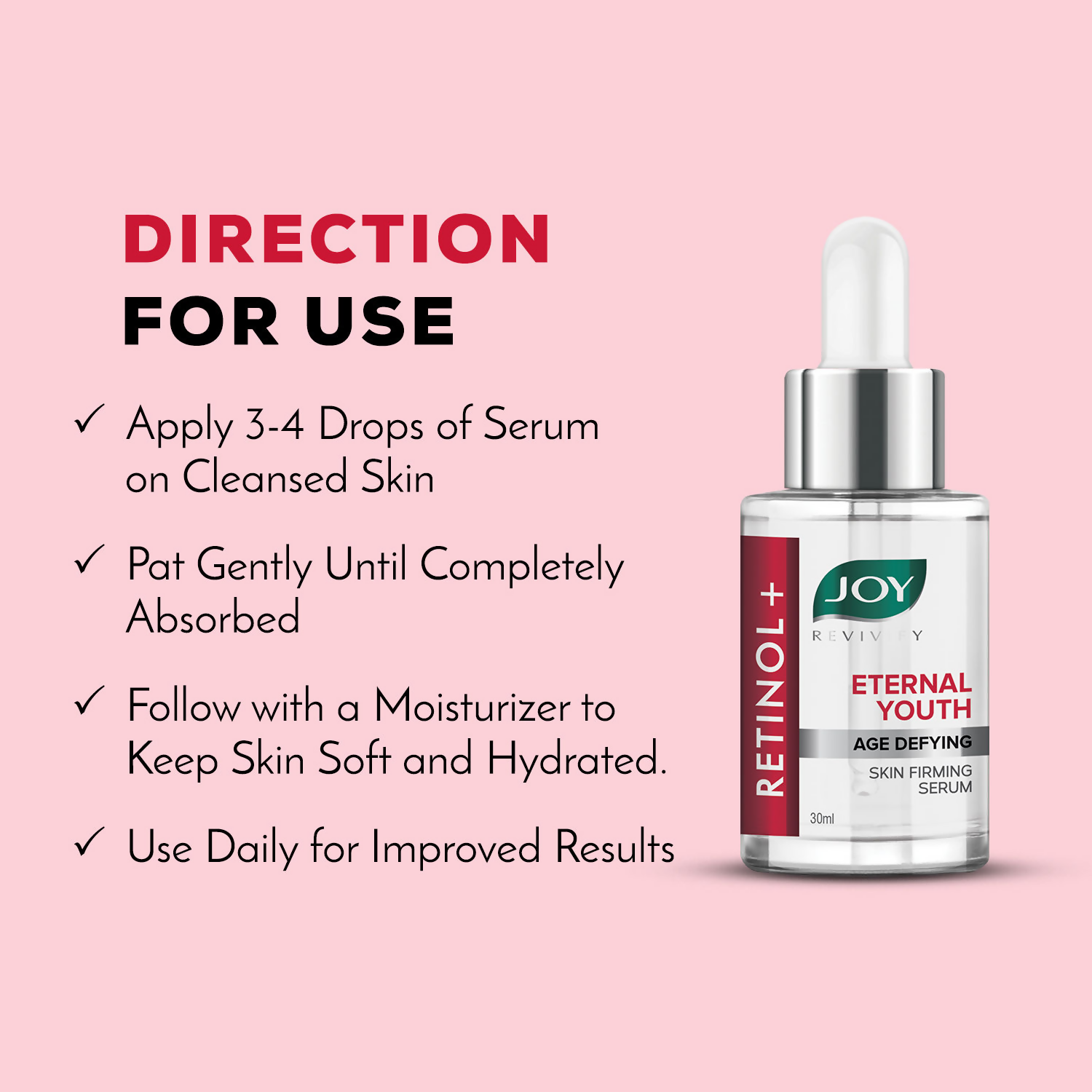 Joy Anti Ageing Retinol Face Serum | Grocsy