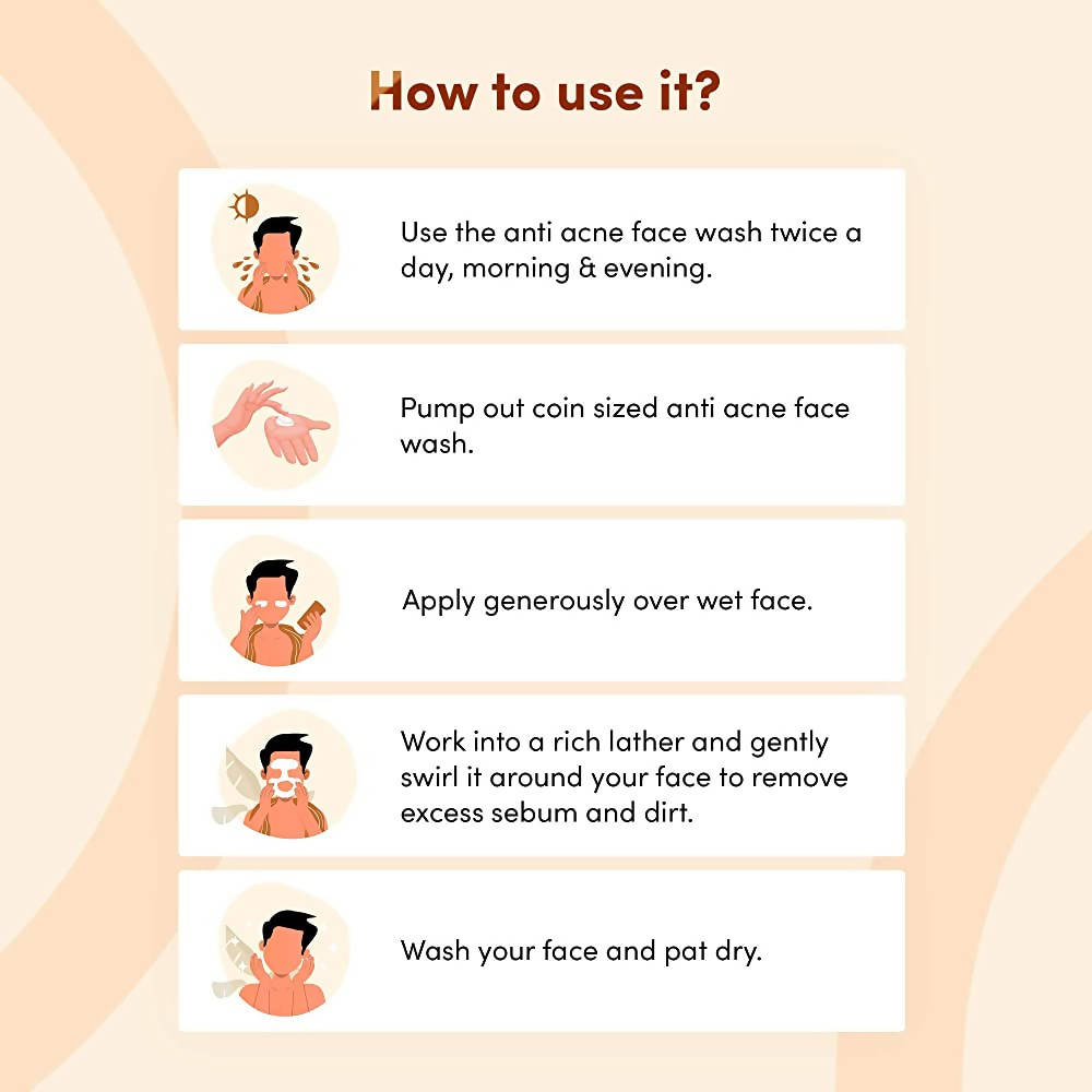 Man Matters Clean Oil Control Face Wash For Men With % Salicylic & Glycolic Acid | Grocsy
