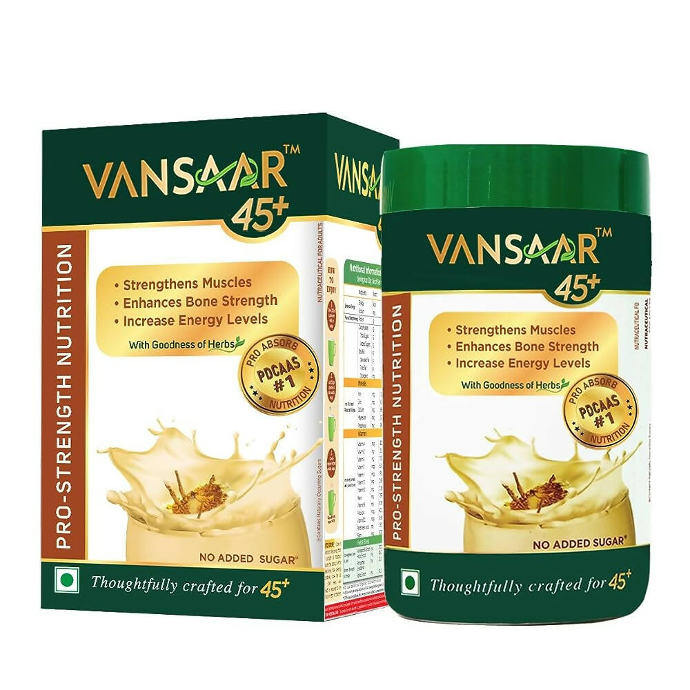 Vansaar 45+ Pro-Strength Nutrition Health Drink for Adults | Grocsy