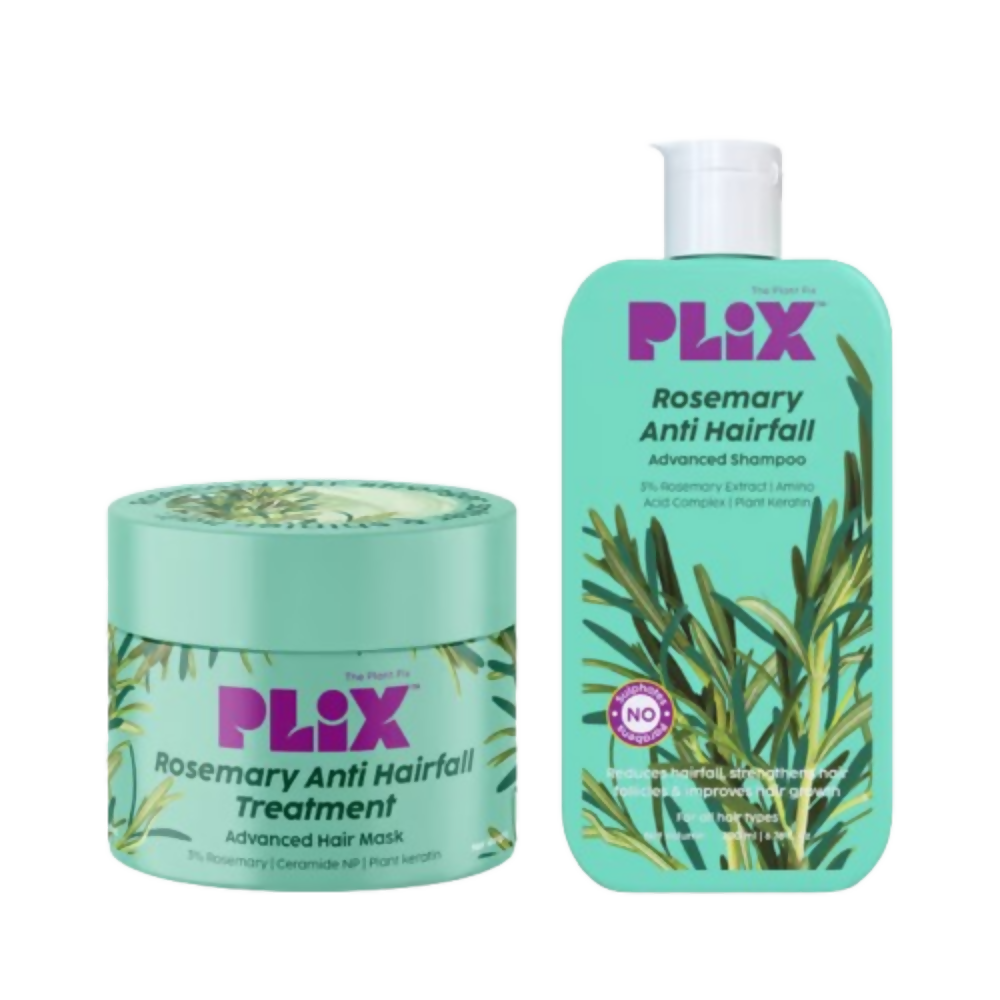 PLIX The Plant Fix Rosemary Anti Hairfall Shampoo & Hair Mask | Grocsy