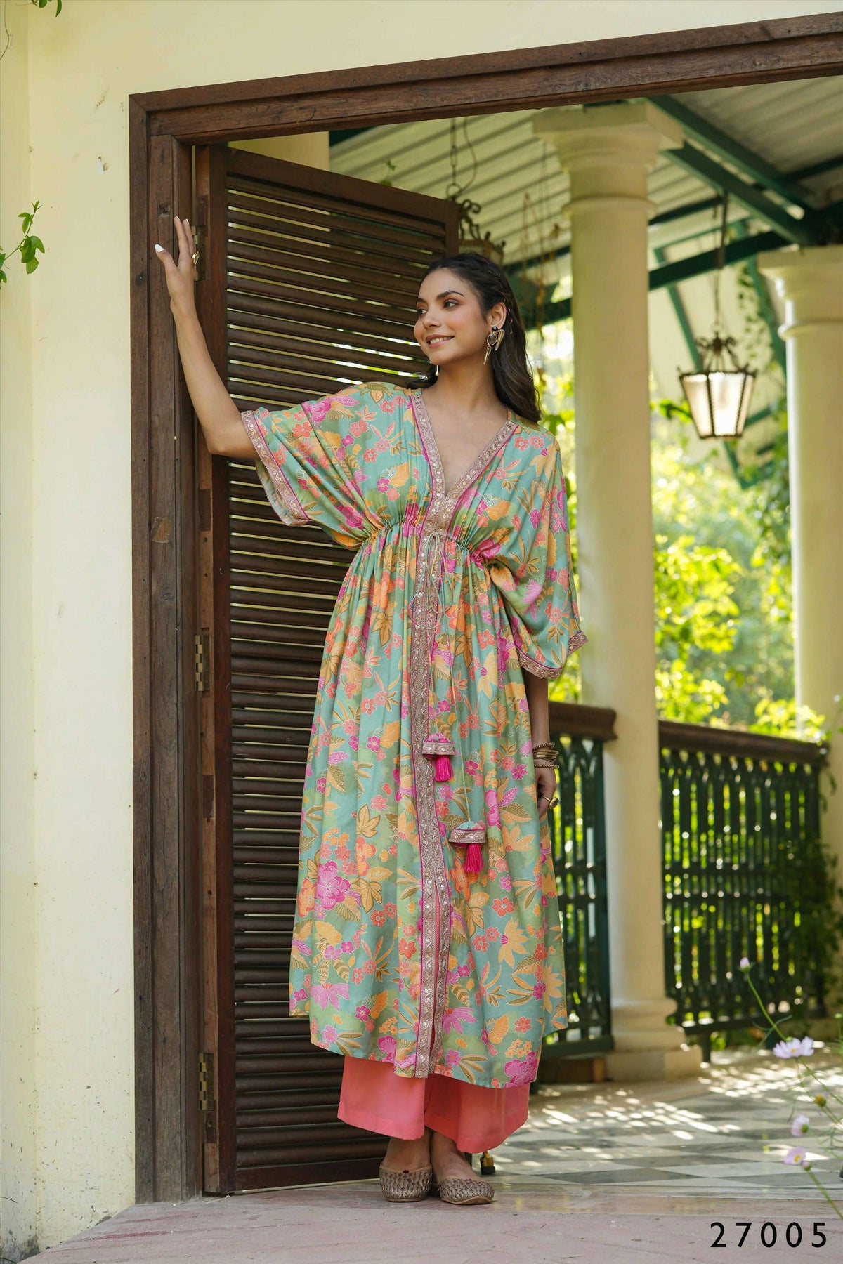 Women's Casual Fashionable Multi Mull Cotton co-ord set - Anya | Grocsy