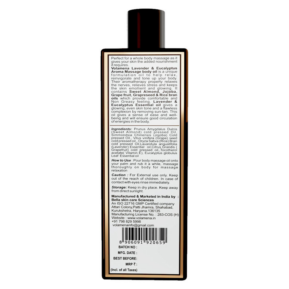Volamena Lavender & Eucalyptus Body Massage Oil | Grocsy