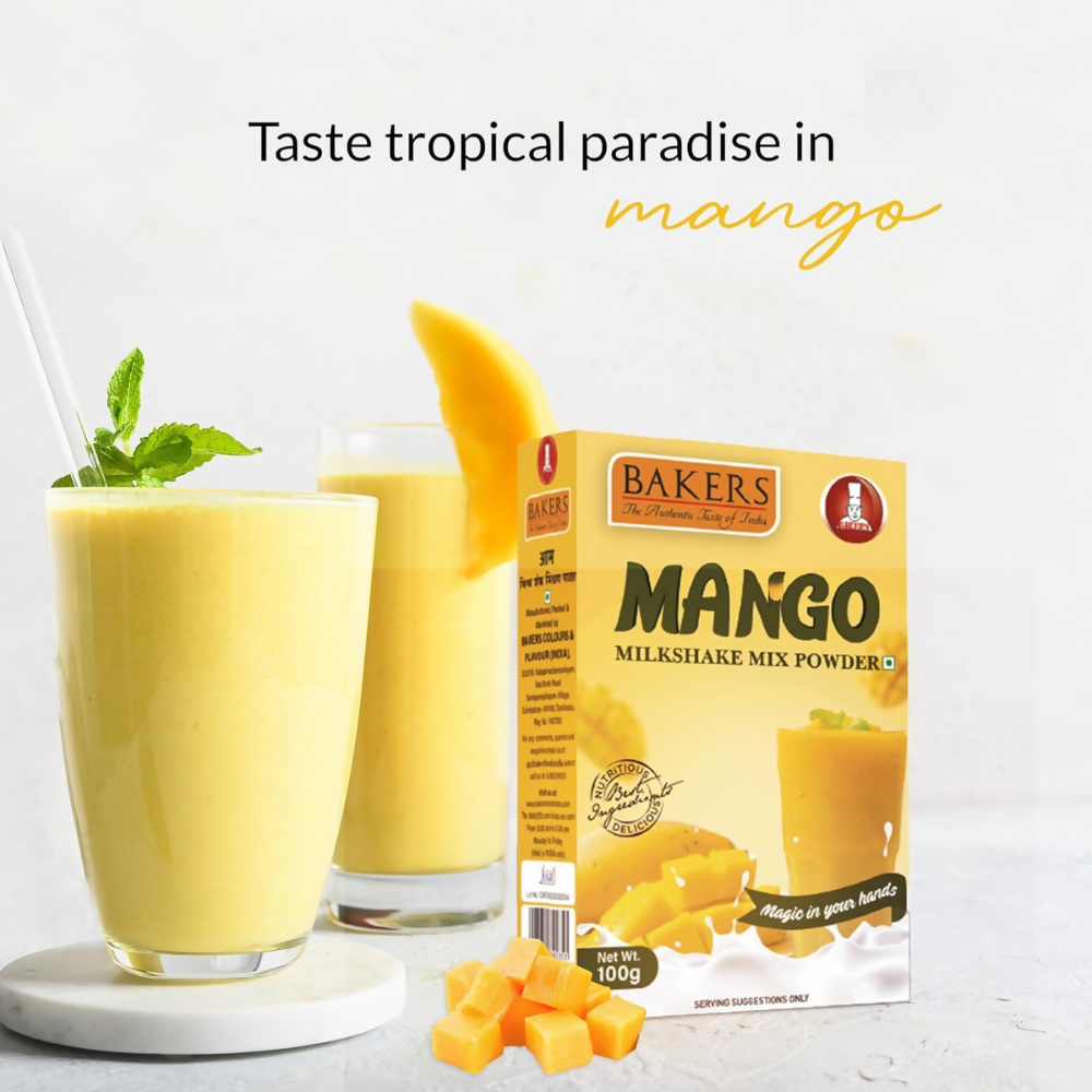 BAKERS Premium Milk Shake Mix - Chocolate, Butterscotch, Mango & Pista | Grocsy
