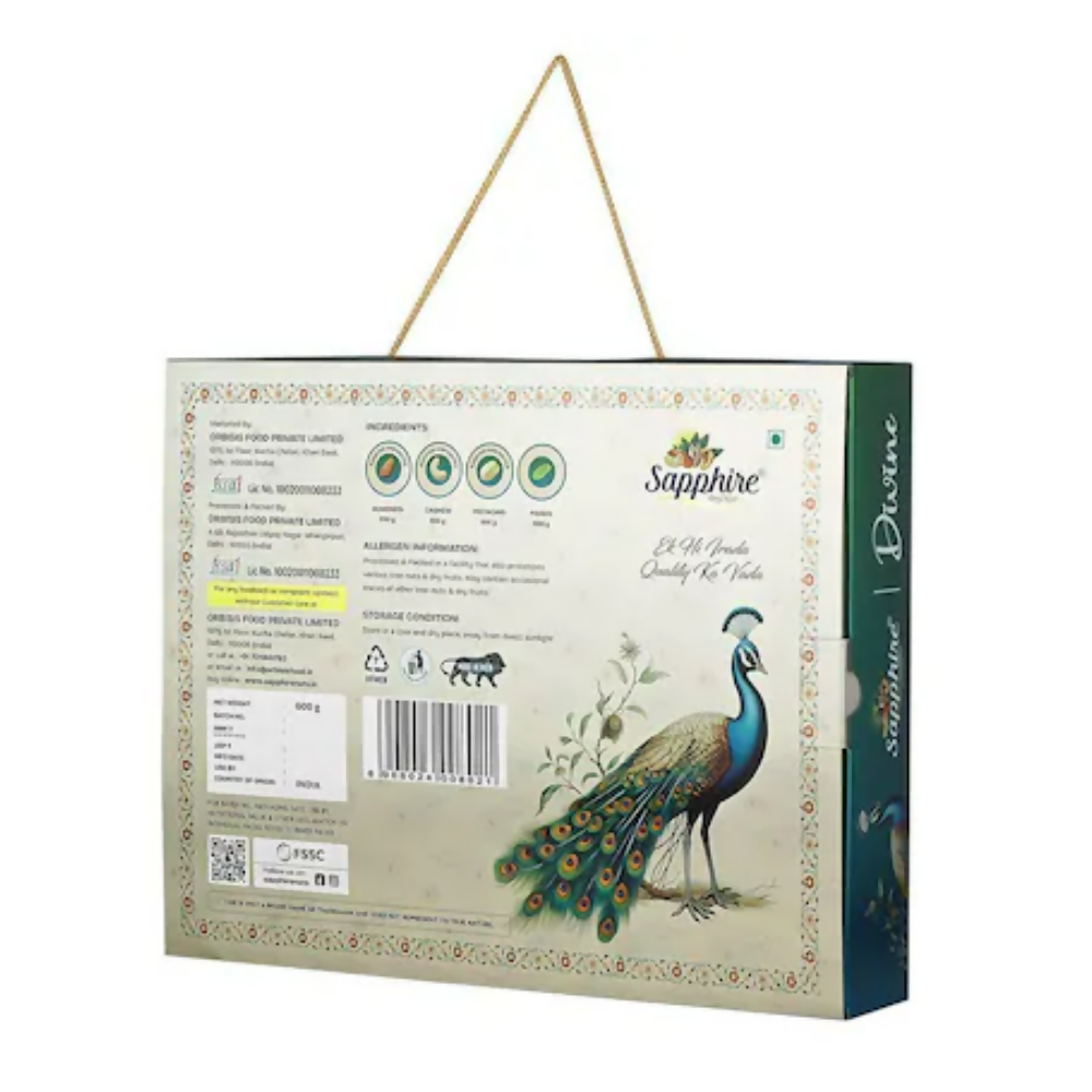 Sapphire Dry Nuts Divine Assorted Dry Fruit Gift Pack | Grocsy