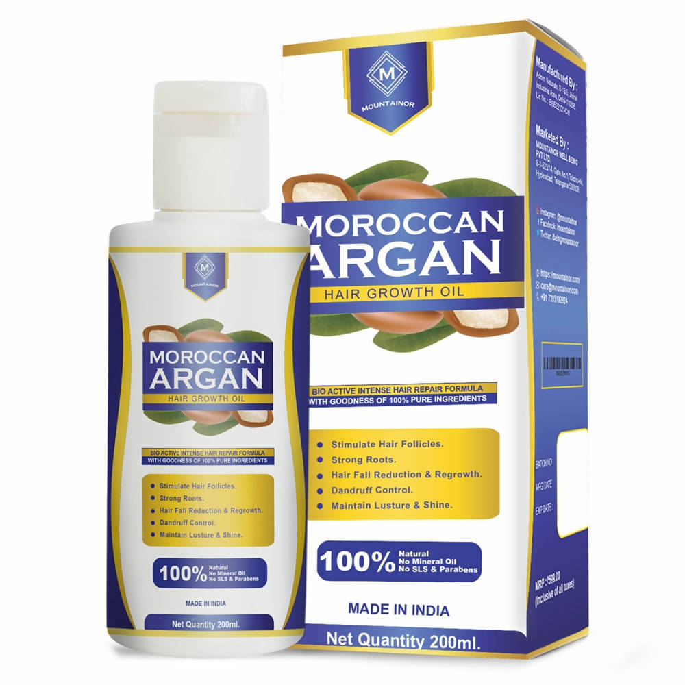 Mountainor Moroccan Argan Hair Growth Oil | Grocsy
