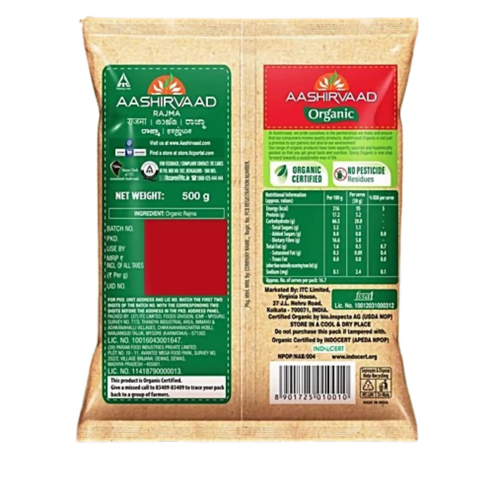 Aashirvaad Organic Rajma | Grocsy