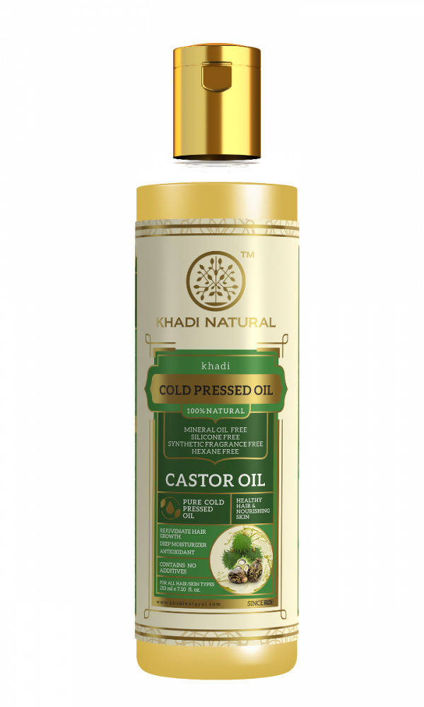 Khadi Natural Castor Cold Pressed Oil | Grocsy