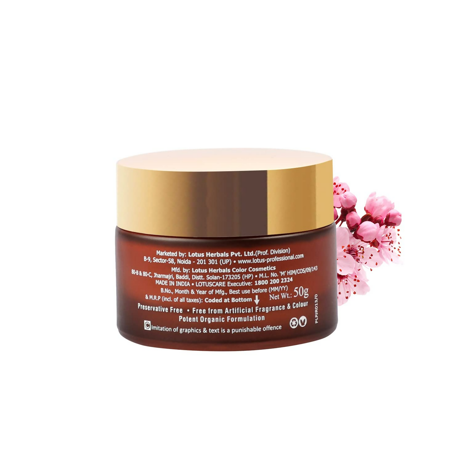 Lotus Professional Dermo Spa Japanese Sakura Skin Whitening & Nourishing Night Cream | Grocsy