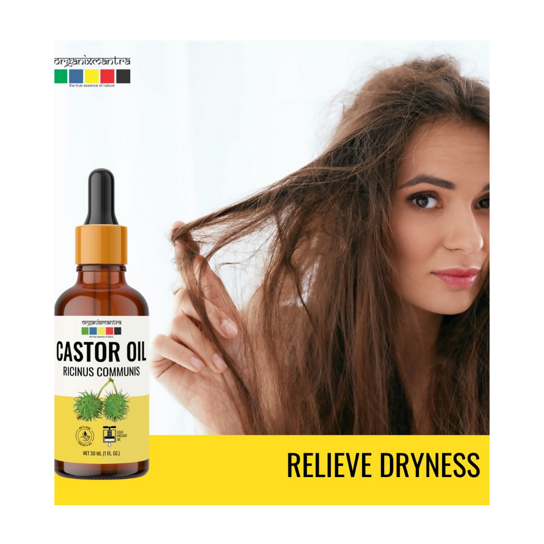 Organix Mantra Castor Body Oil for Hair, Eyebrows & Eyelashes Growth | Grocsy