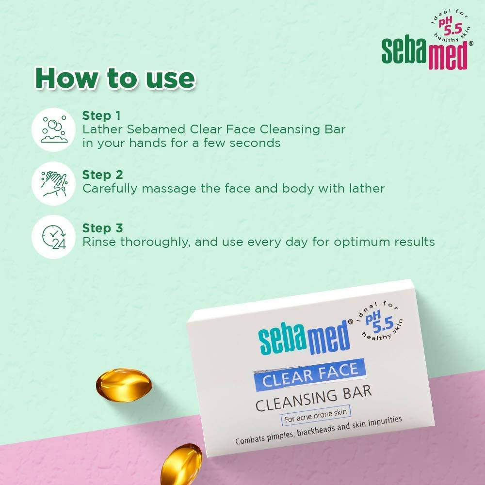 Sebamed Clear Face Cleansing Bar | Grocsy