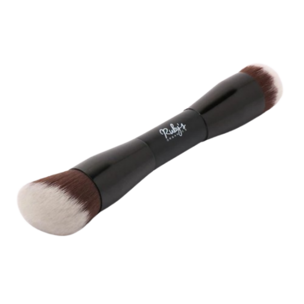 Ruby's Organics Dual Ended Makeup Brush | Grocsy