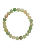 Green Avanturine Beads Elastic Bracelet - Ruby Raang | Grocsy