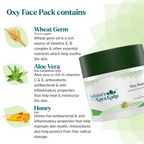 Kulsum's Kaya Kalp Oxy Pack With Wheat Germ Oil For Natural Glow & Hydration | Grocsy