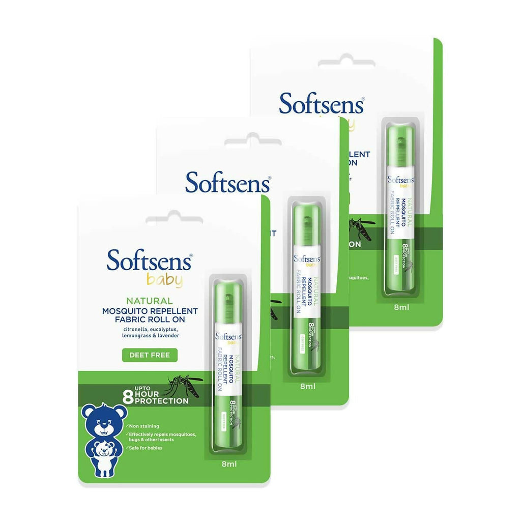 Softsens Baby Natural Mosquito Repellent Fabric Roll-On | Grocsy