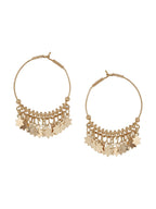 NVR Women Gold-Polished Hoop Earrings | Grocsy