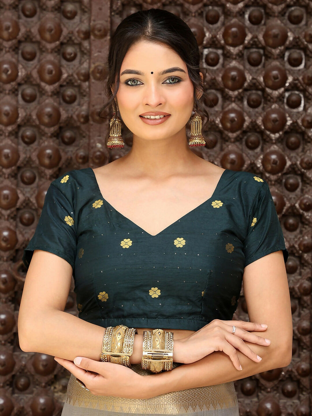Shree Shyam Fashion Grey Cotton Saree | Grocsy
