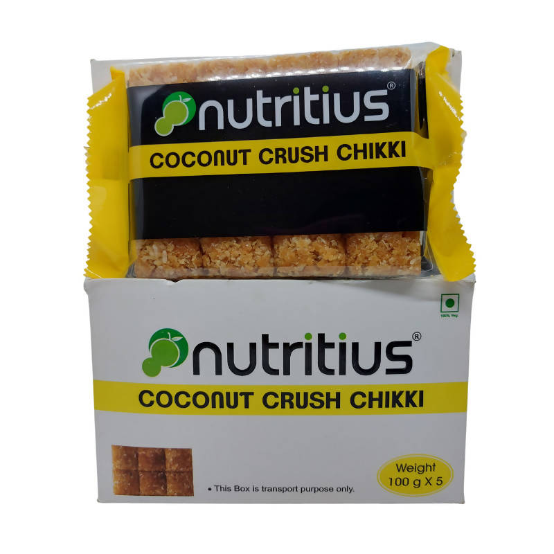 Nutritius Coconut Crunch Chikki | Grocsy