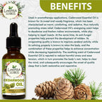 Luxura Sciences Organic Cedarwood Essential Oil | Grocsy
