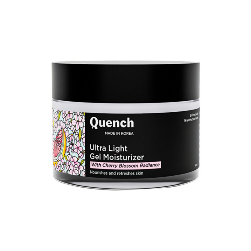 Quench Ultra Light Gel Moisturizer With 2% Niacinamide & Cherry Blossom For Intense Brightening | Grocsy