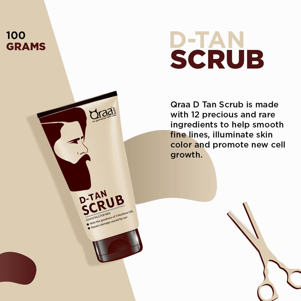 Qraa Men De-Tan Scrub for Men | Grocsy