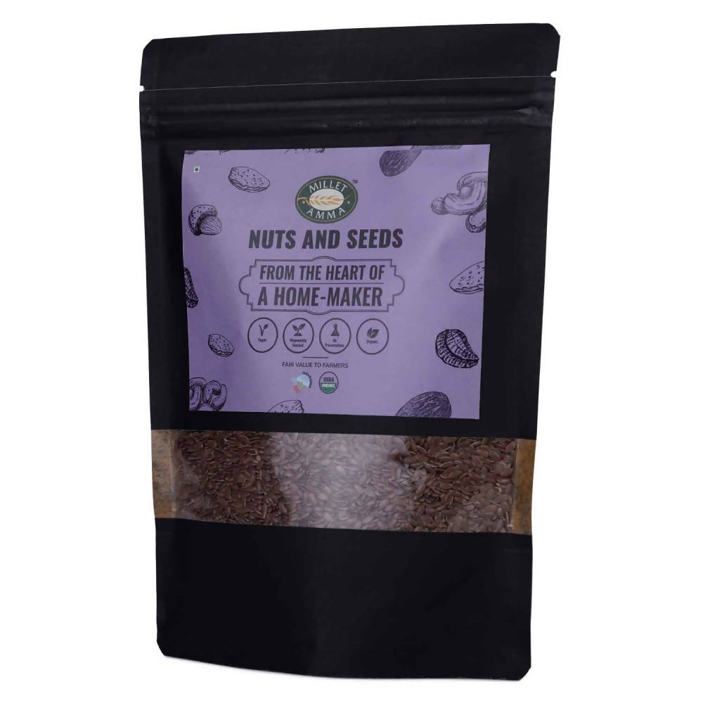 Millet Amma Organic Flax Seeds | Grocsy