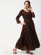 Cheera Double Layer Anarkali Dress | Grocsy