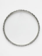 NVR Women's Set of 8 Silver-Toned German Silver Oxidised Bangles | Grocsy