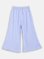 Ahalyaa Blue Net Kids Kurta Palazzo Sets For Girls | Grocsy
