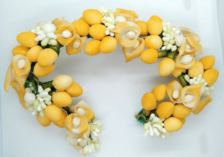 Yellow Trendy Gajra | Grocsy