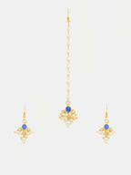 Ruby Raang Set Of 2 Blue Kundan | Grocsy