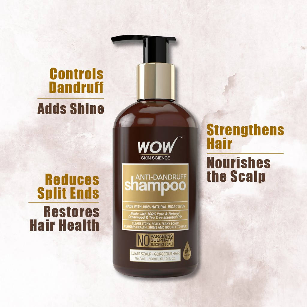 Wow Skin Science Anti-Dandruff Shampoo | Grocsy