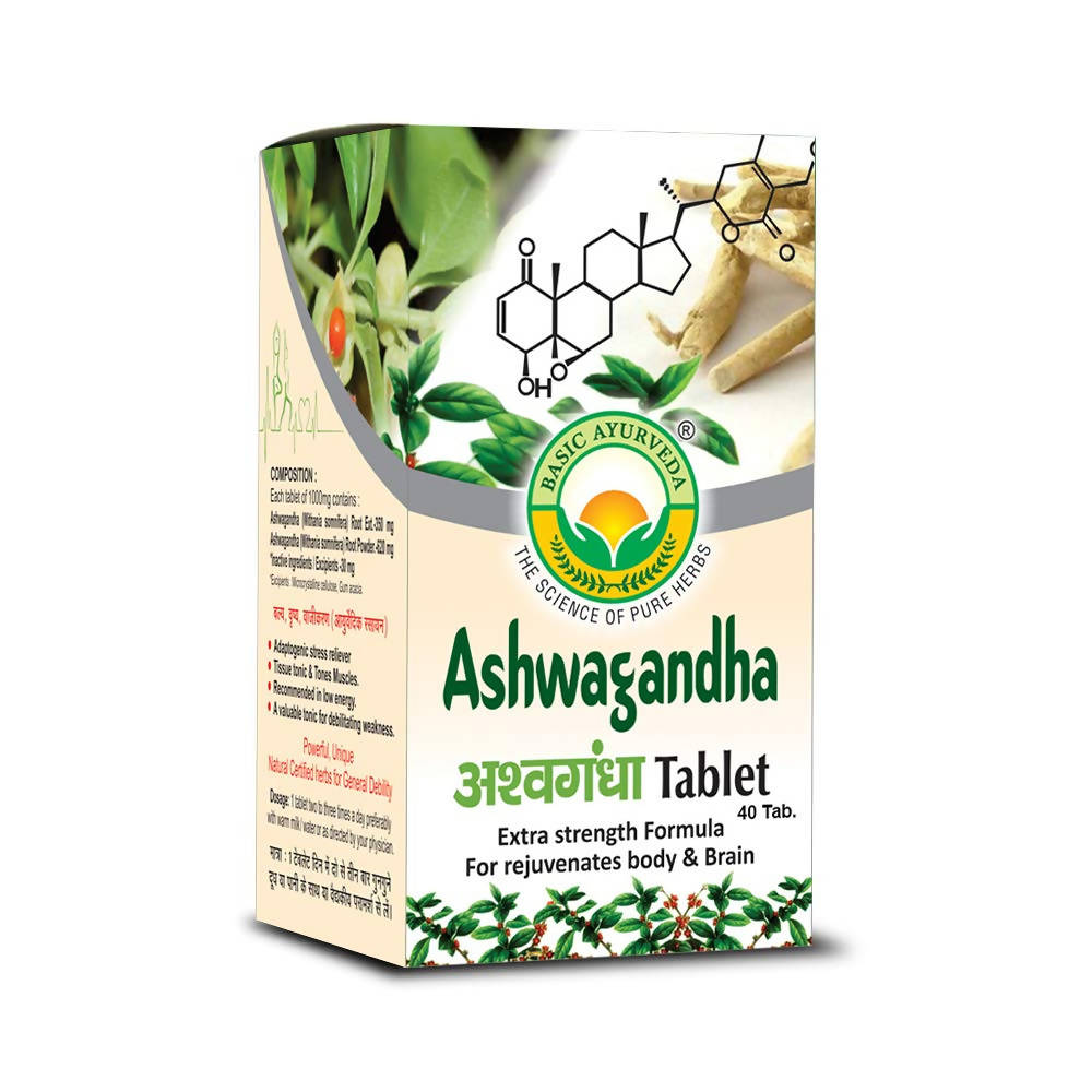 Basic Ayurveda Ashwagandha Tablet | Grocsy