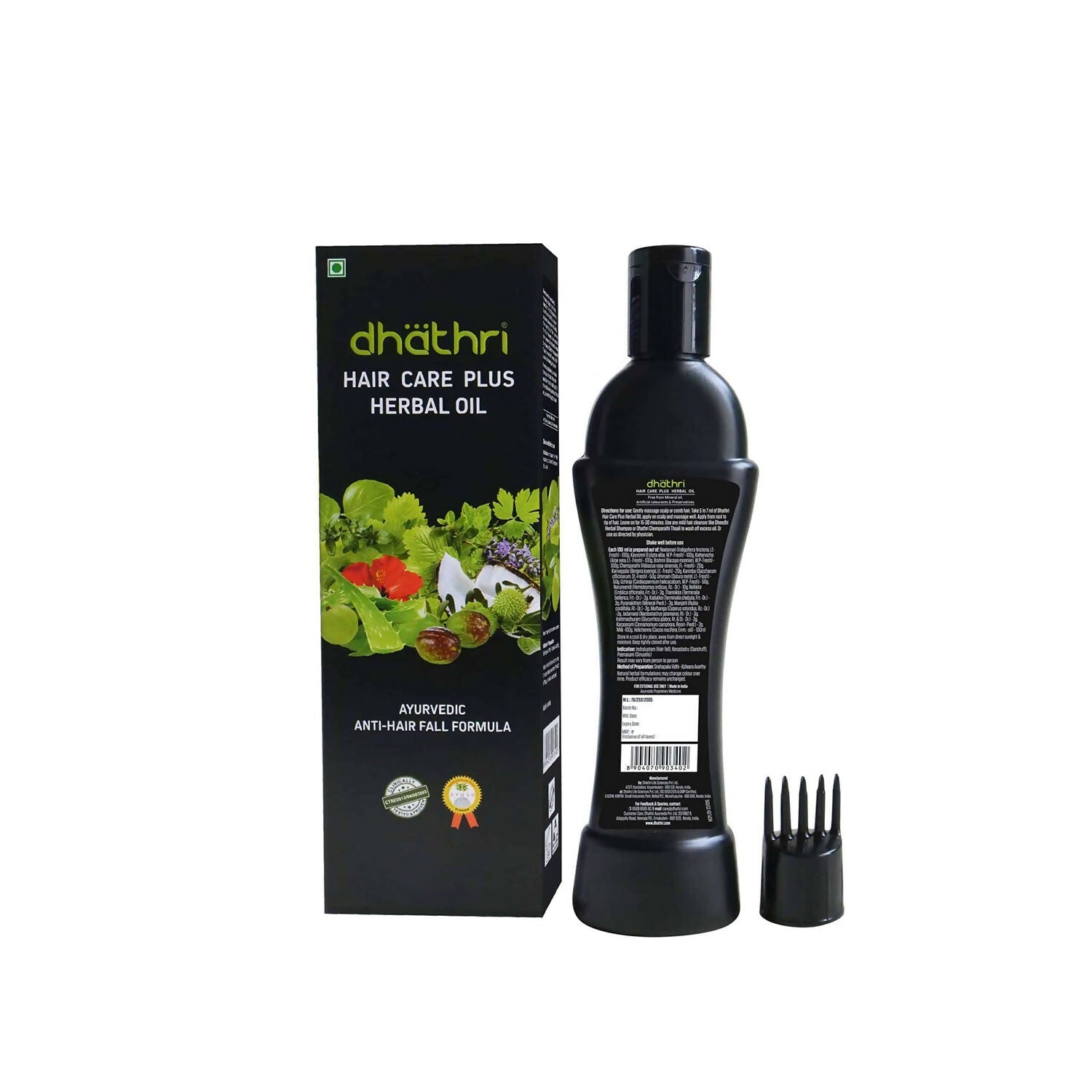 Dhathri Hair Care Plus Herbal Oil For Hair Growth & Intense Hair Fall | Grocsy