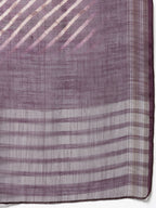 Myshka Marron Silk Blend Solid Sleeveless Round Neck Kurta Palazzo Dupatta Set | Grocsy