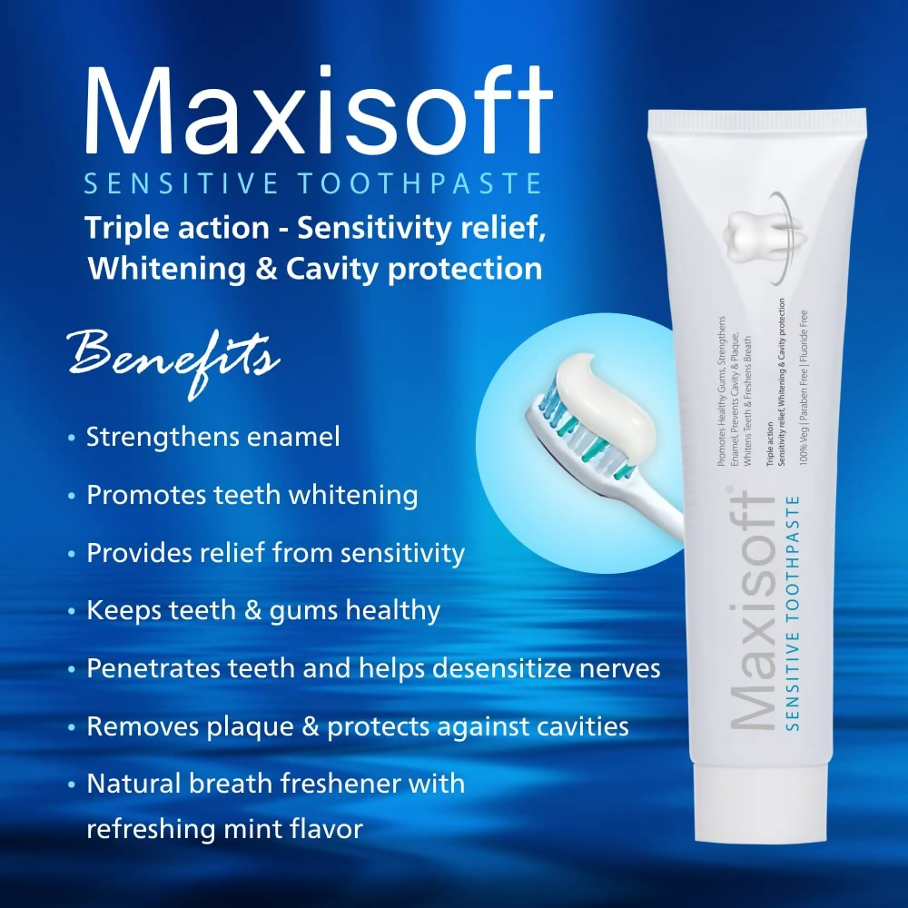 Maxisoft Sensitive Sensitivity Relief Toothpaste | Grocsy