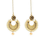 Mominos Fashion Johar Kamal Gold-Polished Brass Finish Long Necklace For Women (Golden) | Grocsy