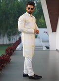 Prazu Fashion Light Green Cotton Embroidered Shading Print Kurta | Grocsy