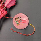 Indianvibez Annoying Brother Metal Rakhi with Fridge Magnet - Kids Rakhi | Grocsy