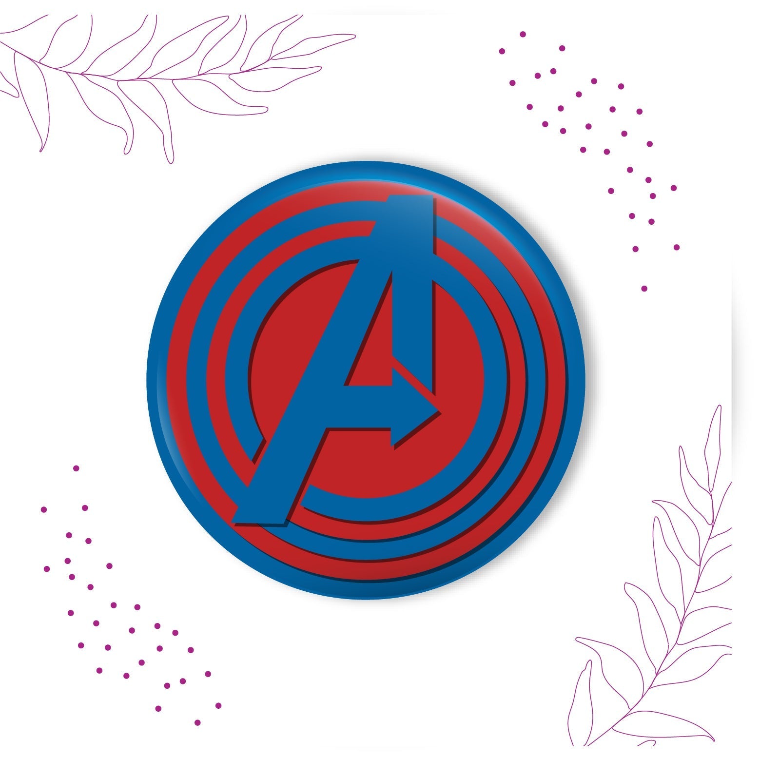 Indianvibez Avengers Metal Rakhi with Fridge Magnet - Kids Rakhi | Grocsy