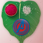Indianvibez Avengers Metal Rakhi with Fridge Magnet - Kids Rakhi | Grocsy