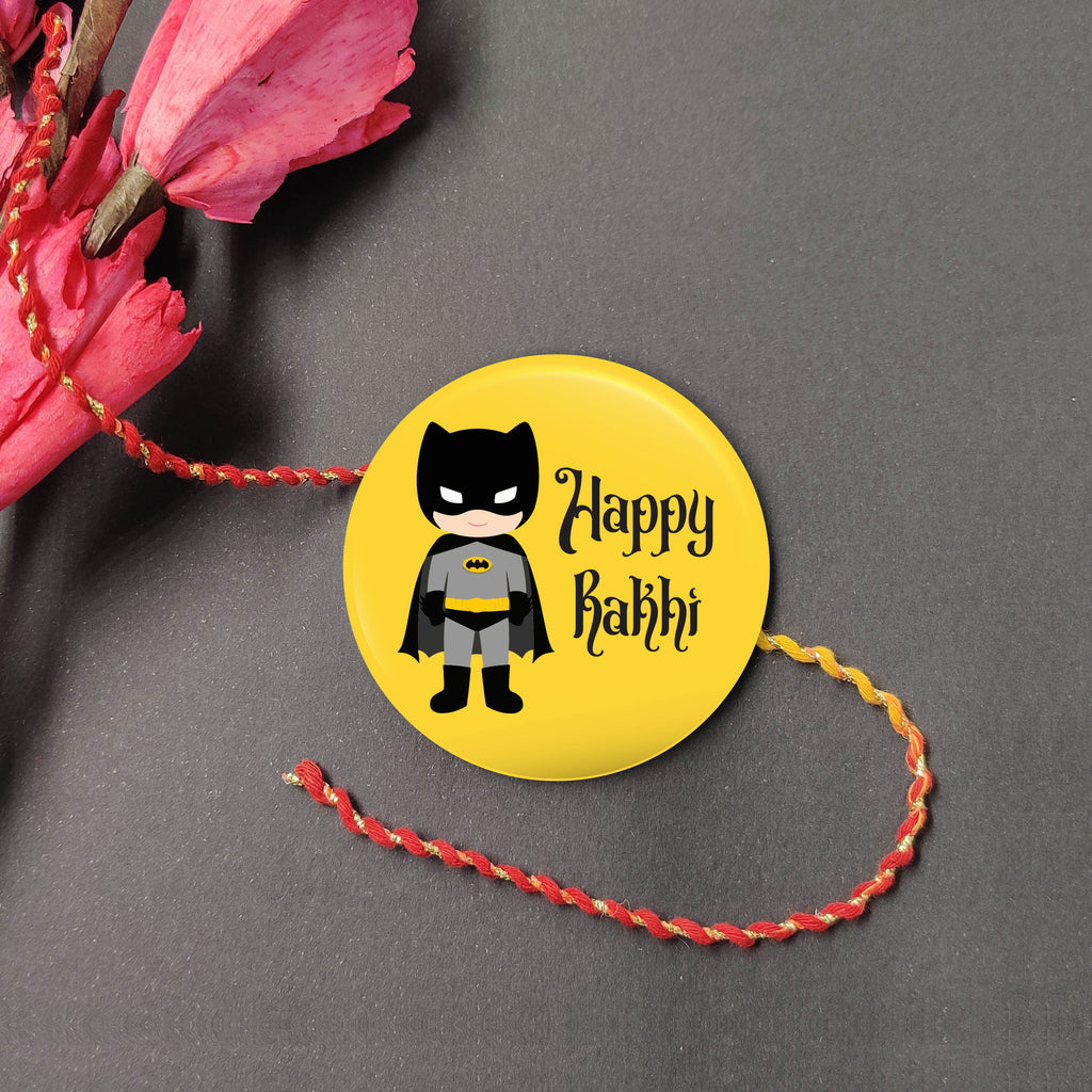 Indianvibez Batman Metal Rakhi with Fridge Magnet - Kids Rakhi | Grocsy