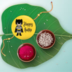 Indianvibez Batman Metal Rakhi with Fridge Magnet - Kids Rakhi | Grocsy